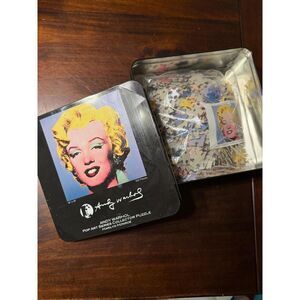 Andy Warhol Marilyn Monroe 500 Piece Puzzle 19"x19" Collectable Tin